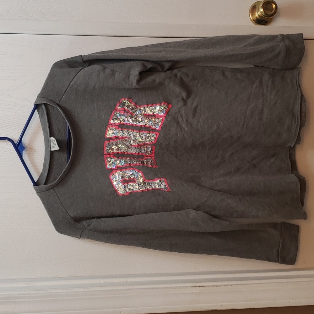 Gray Victoria's Secret, super comfy light weight sweatshirt